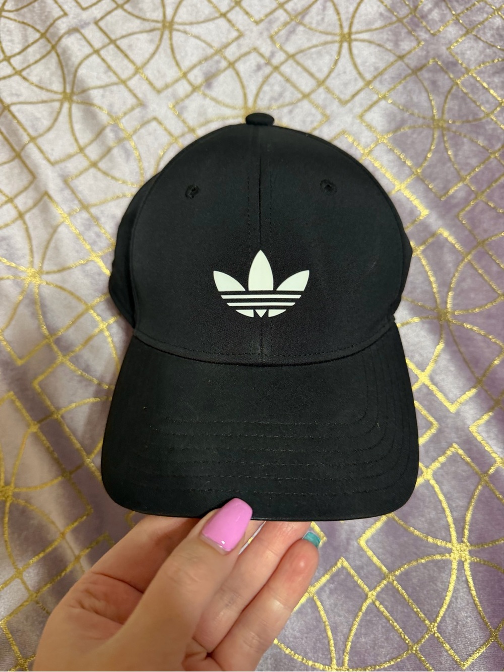 💥 KIDS Adidas Black Trefoil Baseball Cap